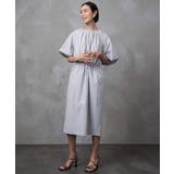 ライトグレー | [機能性素材]スピンドルデザインワンピース | MICHEL KLEIN