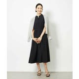 キーネックギャザーワンピース | MICHEL KLEIN | 詳細画像4 