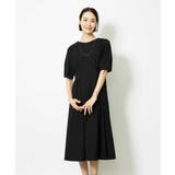 ブラック | ストレッチカットワンピース | MICHEL KLEIN