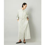 グレー | オーバーサイズストライプシャツワンピース | MICHEL KLEIN