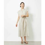 ストライプギャザーワンピース | MICHEL KLEIN | 詳細画像4 