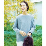 グレー | ［定番素材］ホールガーメント(R)サイドスリットデザインニット | MICHEL KLEIN