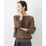 ブラウン | ホールガーメント(R)ドルマンスリーブニット(長袖) | MICHEL KLEIN