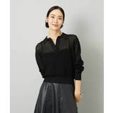 ブラック | シアースキッパーニットプルオーバー | MICHEL KLEIN