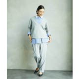 深Vネックニットプルオーバー | MICHEL KLEIN | 詳細画像3 