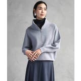 グレー | ハーフジップニット | MICHEL KLEIN