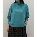 ライトグリーン | [新色追加][定番人気]ハイネックニット | MICHEL KLEIN