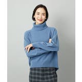 ブルー | [新色追加][定番人気]ハイネックニット | MICHEL KLEIN