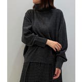 ダークグレー | [新色追加][定番人気]ハイネックニット | MICHEL KLEIN