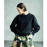 ブラック | スウェットライクニットプルオーバー | MICHEL KLEIN