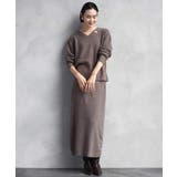 [セットアップ対応]Vネックニット | MICHEL KLEIN | 詳細画像4 