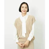 ツィードライクVネックベスト | MICHEL KLEIN | 詳細画像15 