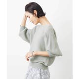 ライトグリーン | [WEB限定カラー]ホールガーメント(R)ドルマンスリーブニット(7分袖) | MICHEL KLEIN