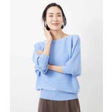 ライトブルー | [WEB限定カラー]ホールガーメント(R)ドルマンスリーブニット(7分袖) | MICHEL KLEIN
