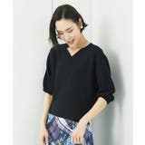 [WEB限定カラー]ホールガーメント(R)Vネックボリュームスリーブニット | MICHEL KLEIN | 詳細画像18 