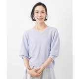 [WEB限定カラー]ホールガーメント(R)Vネックボリュームスリーブニット | MICHEL KLEIN | 詳細画像2 