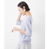 [WEB限定カラー]ホールガーメント(R)Vネックボリュームスリーブニット | MICHEL KLEIN | 詳細画像3 
