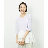 裾切替フレアニットプルオーバー | MICHEL KLEIN | 詳細画像19 