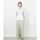 裾切替フレアニットプルオーバー | MICHEL KLEIN | 詳細画像3 