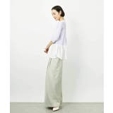 裾切替フレアニットプルオーバー | MICHEL KLEIN | 詳細画像4 