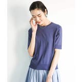 ネイビー | [アンサンブル対応/接触冷感]クルーネックニットプルオーバー | MICHEL KLEIN