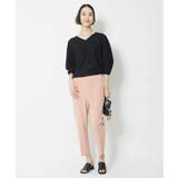 [1枚着としておすすめ]ホールガーメント(R)Vネックボリュームスリーブニット | MICHEL KLEIN | 詳細画像12 