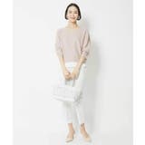 [1枚着としておすすめ]ホールガーメント(R)Vネックボリュームスリーブニット | MICHEL KLEIN | 詳細画像15 