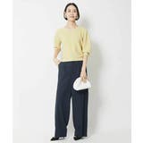 [1枚着としておすすめ]ホールガーメント(R)Vネックボリュームスリーブニット | MICHEL KLEIN | 詳細画像22 