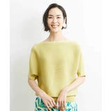 イエロー(25) | [定番人気]ホールガーメント(R)ボートネックニット（WEB限定カラー） | MICHEL KLEIN