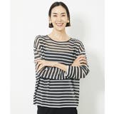 ダークグレー×ライトグレーボーダー(93/WEB限定カラー) | シアーボーダーニット(WEB限定カラー) | MICHEL KLEIN