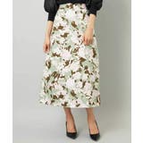 アンティークローズプリントスカート | MICHEL KLEIN | 詳細画像1 