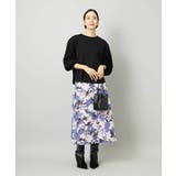 アンティークローズプリントスカート | MICHEL KLEIN | 詳細画像10 