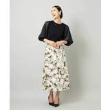 アンティークローズプリントスカート | MICHEL KLEIN | 詳細画像17 