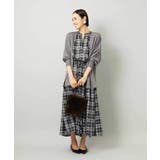 [セットアップ対応]ギャザースカート シアーチェック柄 | MICHEL KLEIN | 詳細画像14 