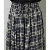 [セットアップ対応]ギャザースカート シアーチェック柄 | MICHEL KLEIN | 詳細画像24 