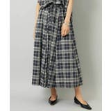 [セットアップ対応]ギャザースカート シアーチェック柄 | MICHEL KLEIN | 詳細画像3 