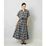 [セットアップ対応]ギャザースカート シアーチェック柄 | MICHEL KLEIN | 詳細画像5 