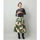 [セットアップ対応]モダンフラワープリントタックフレアスカート  | MICHEL KLEIN | 詳細画像15 