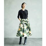 [セットアップ対応]モダンフラワープリントタックフレアスカート  | MICHEL KLEIN | 詳細画像16 