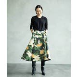 [セットアップ対応]モダンフラワープリントタックフレアスカート  | MICHEL KLEIN | 詳細画像17 