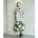 [セットアップ対応]モダンフラワープリントタックフレアスカート  | MICHEL KLEIN | 詳細画像18 