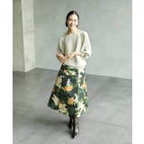 [セットアップ対応]モダンフラワープリントタックフレアスカート  | MICHEL KLEIN | 詳細画像21 