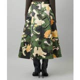 [セットアップ対応]モダンフラワープリントタックフレアスカート  | MICHEL KLEIN | 詳細画像24 