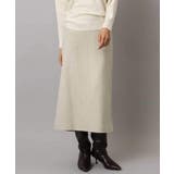 ベージュ | ミックスヘリンボーンスカート | MICHEL KLEIN