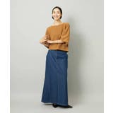 [セットアップ対応]デニムAラインスカート | MICHEL KLEIN | 詳細画像10 