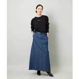 [セットアップ対応]デニムAラインスカート | MICHEL KLEIN | 詳細画像12 