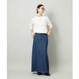 [セットアップ対応]デニムAラインスカート | MICHEL KLEIN | 詳細画像5 