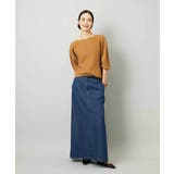 [セットアップ対応]デニムAラインスカート | MICHEL KLEIN | 詳細画像9 