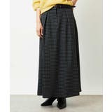 ミモレ丈チェック柄Aラインスカート | MICHEL KLEIN | 詳細画像1 