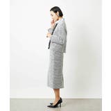 [セットアップ対応]ファンシーツイードタイトスカート | MICHEL KLEIN | 詳細画像12 